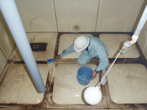 貯水槽清掃・点検　施工事例4